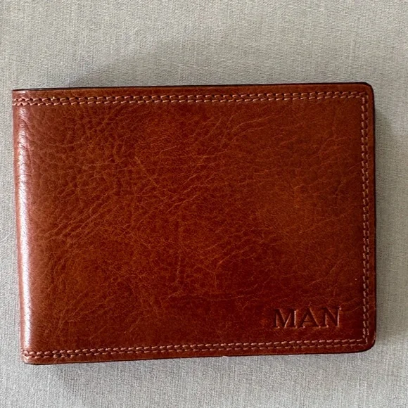 Bosca Brown Leather Key & Card Holder - Picture 1 of 4